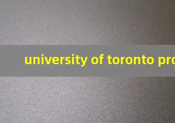 university of toronto program